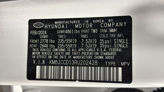 Used 2024 White Pearl Hyundai SEL Convenience image 28