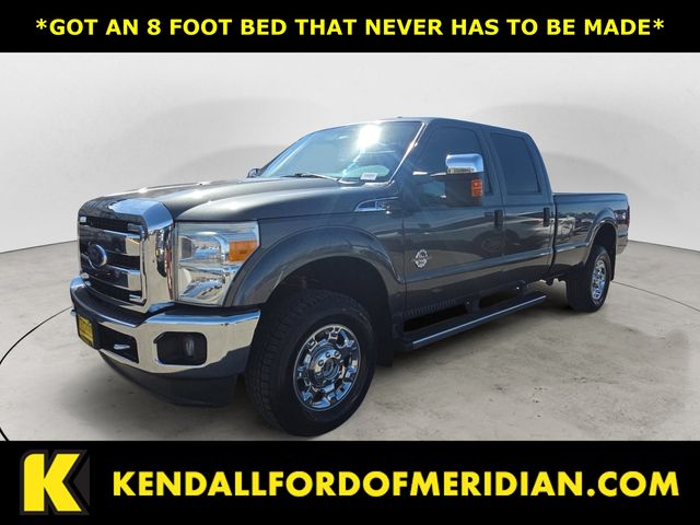 Gray (Magnetic) 2016 Ford F-350 Super Duty XLT Crew Cab 4WD Pickup Truck Four-Wheel Drive 6-Speed Automatic