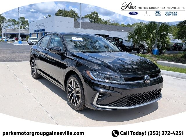 Deep Black Pearl 2025 Volkswagen Jetta Sedan Front-Wheel Drive 8-Speed Automatic