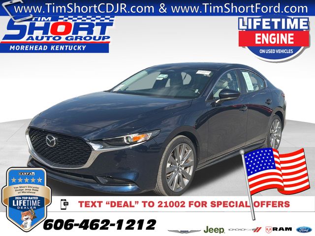 Deep Crystal Blue Mica 2025 Mazda MAZDA3 Sedan Front-Wheel Drive 6-Speed Automatic