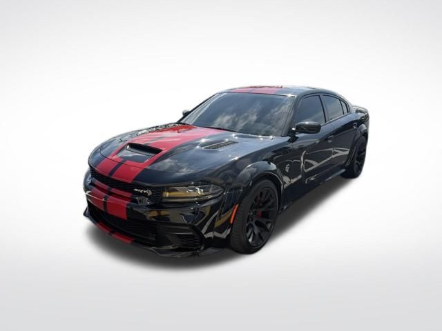 Pitch Black Clearcoat 2023 Dodge Charger SRT Hellcat Widebody RWD Sedan Rear-Wheel Drive 8-Speed Automatic