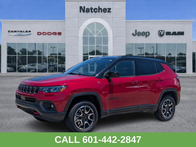 Red Hot Pearlcoat 2025 Jeep Compass Trailhawk 4WD SUV / Crossover Four-Wheel Drive 8-Speed Automatic