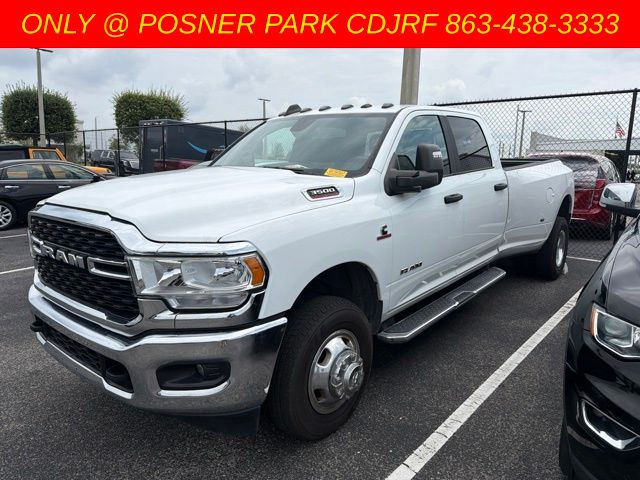 Bright White Clearcoat 2024 RAM 3500 Pickup Truck Four-Wheel Drive 6-Speed Automatic