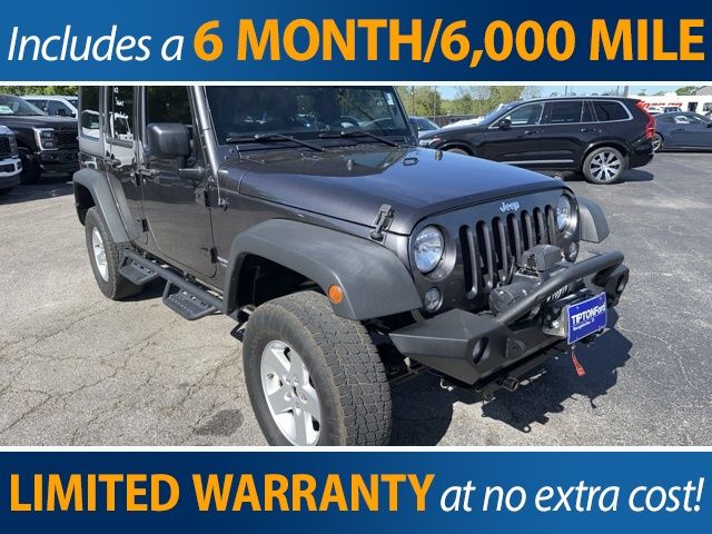 Gray (Granite Crystal Metallic Clearcoat) 2018 Jeep Wrangler JK Unlimited Sport 4WD SUV / Crossover Four-Wheel Drive 5-Speed Automatic