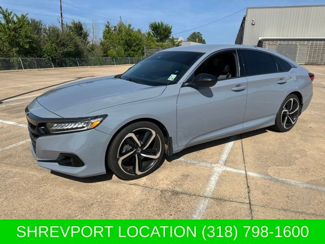 Sonic Gray Pearl 2022 Honda Accord Sedan Front-Wheel Drive Continuously Variable Transmission