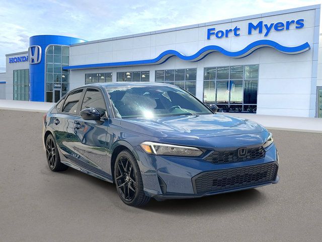 Blue Lagoon Pearl 2026 Honda Civic Hybrid Sedan Front-Wheel Drive Continuously Variable Transmission