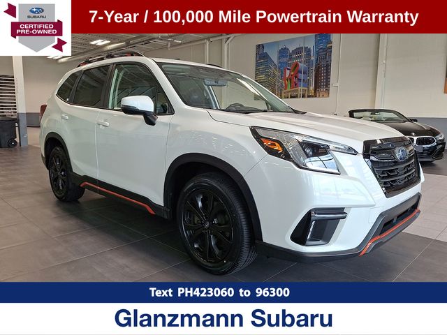 Crystal White Pearl 2023 Subaru Forester SUV / Crossover All-Wheel Drive Continuously Variable Transmission