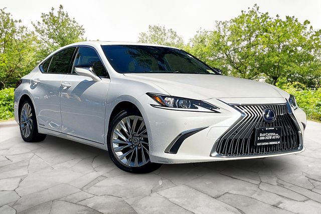 White Pearl 2019 Lexus ES Hybrid Sedan Front-Wheel Drive Continuously Variable Transmission