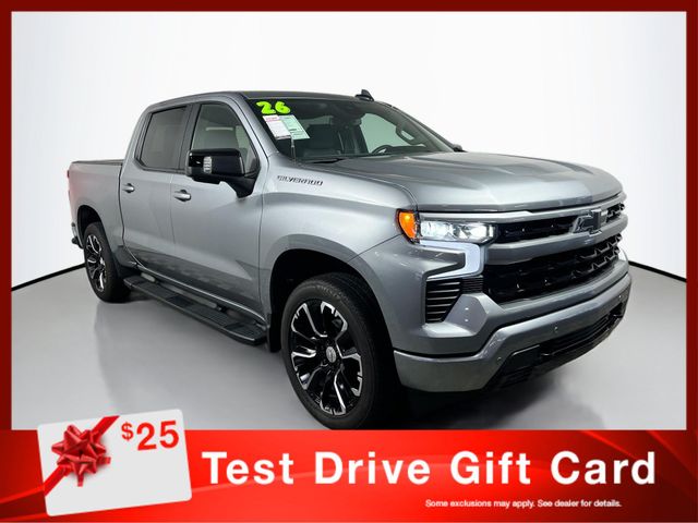 Sterling Gray Metallic 2026 Chevrolet Silverado 1500 Pickup Truck Four-Wheel Drive Automatic