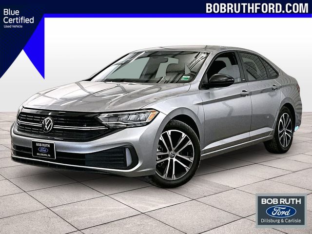 Silver Metallic 2024 Volkswagen Jetta Sport FWD Sedan Front-Wheel Drive 8-Speed Automatic