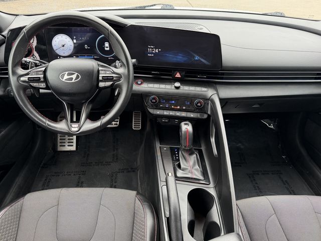 2025 Hyundai Elantra N Line White at DeMontrond Gulf Freeway