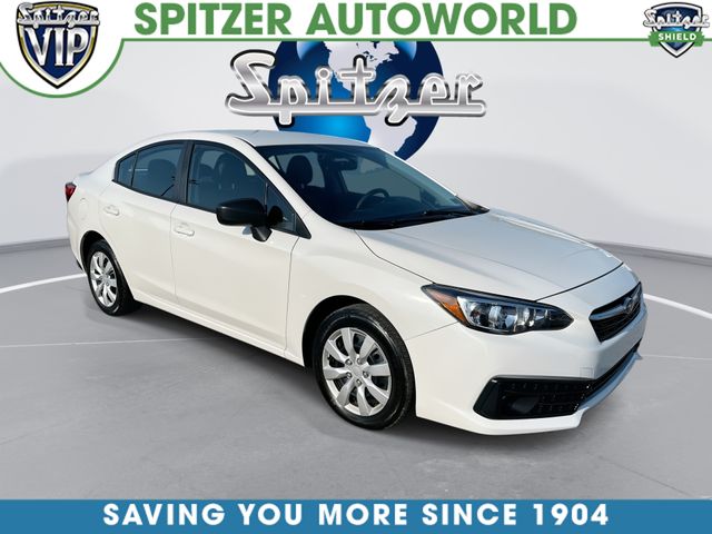 Crystal White Pearl 2023 Subaru Impreza Sedan All-Wheel Drive Continuously Variable Transmission