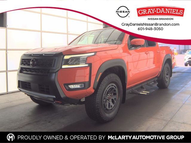 Afterburn Orange 2025 Nissan Frontier Pickup Truck Four-Wheel Drive 9-Speed Automatic Overdrive