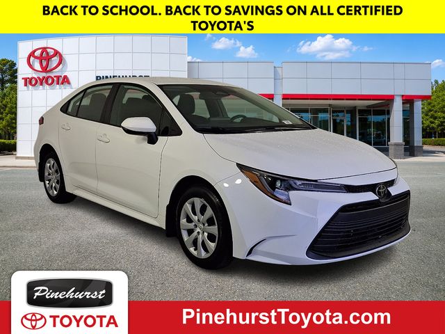 White 2025 Toyota Corolla Sedan Front-Wheel Drive Continuously Variable Transmission