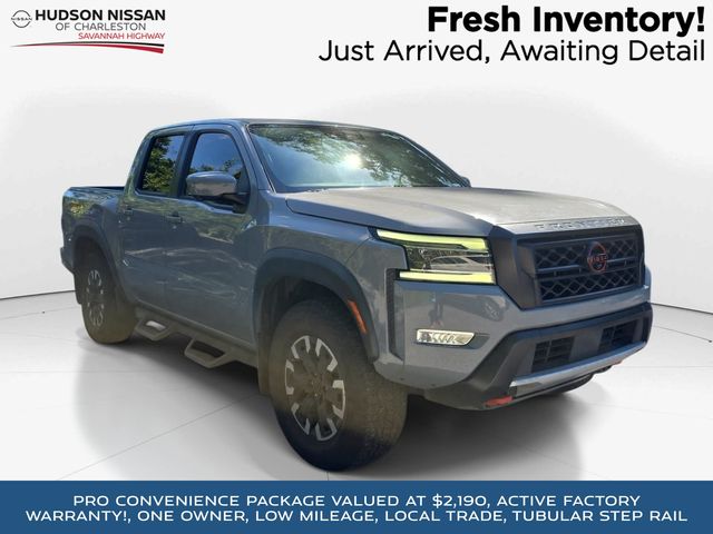 Boulder Gray Pearl 2024 Nissan Frontier Pickup Truck Four-Wheel Drive 9-Speed Automatic Overdrive