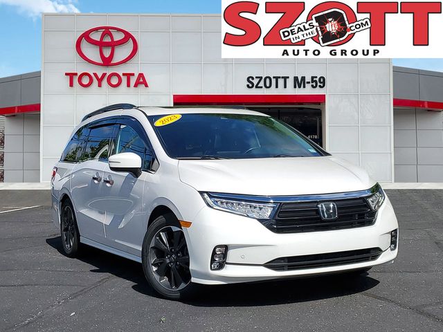 Platinum White Pearl 2023 Honda Odyssey Elite FWD Minivan Front-Wheel Drive Automatic