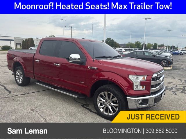 Ruby Red Metallic 2017 Ford F-150 Lariat SuperCrew LB 4WD Pickup Truck Four-Wheel Drive Automatic
