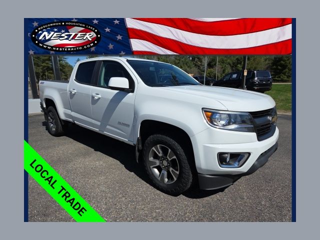 Summit White 2019 Chevrolet Colorado Z71 Crew Cab 4WD Pickup Truck Four-Wheel Drive 8-Speed Automatic