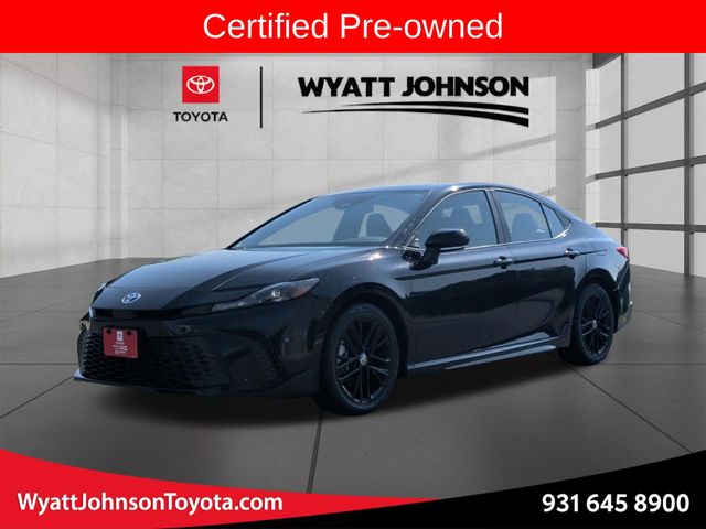 Black Metallic 2025 Toyota Camry Sedan Front-Wheel Drive Continuously Variable Transmission