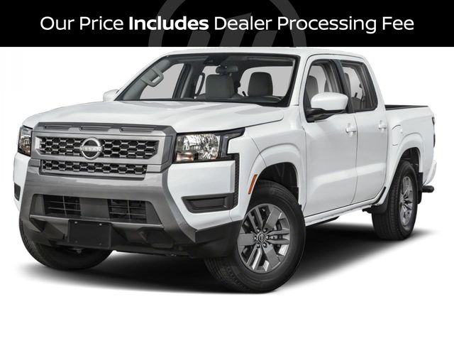 Glacier White 2026 Nissan Frontier Pickup Truck Four-Wheel Drive 9-Speed Automatic Overdrive