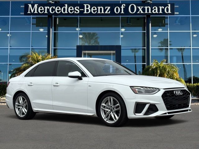 White 2023 Audi A4 Sedan All-Wheel Drive 7-Speed Automatic