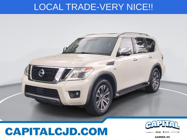 Pearl White Tricoat 2019 Nissan Armada SUV / Crossover 4X2 7-Speed Automatic