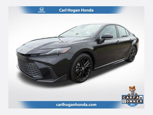 Midnight Black Metallic 2025 Toyota Camry Sedan Front-Wheel Drive Continuously Variable Transmission