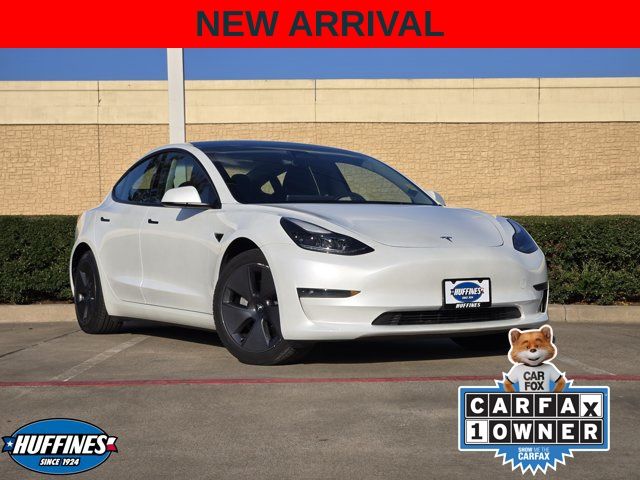 Pearl White Multi-Coat 2023 Tesla Model 3 Sedan Rear-Wheel Drive 1-Speed Automatic