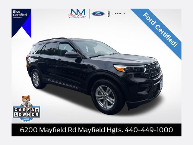 Black Metallic 2022 Ford Explorer SUV / Crossover All-Wheel Drive Automatic