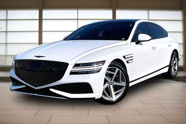 Uyuni White 2024 Genesis G80 Sedan All-Wheel Drive 8-Speed Automatic