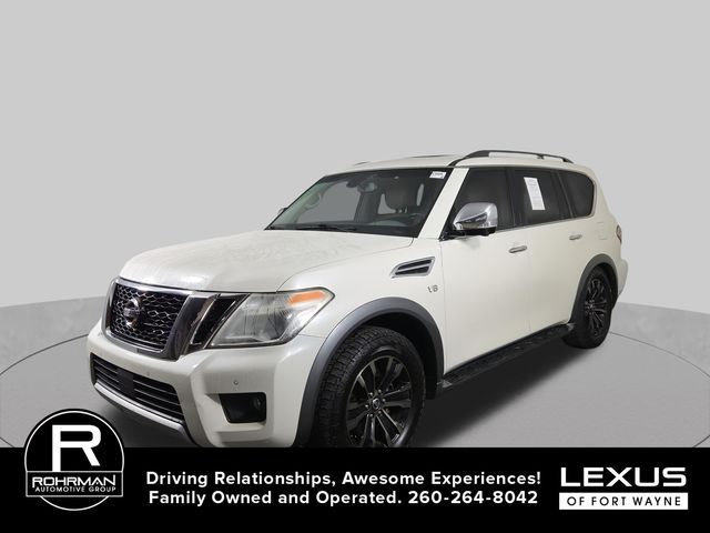 Pearl White 2017 Nissan Armada SUV / Crossover Four-Wheel Drive 7-Speed Automatic