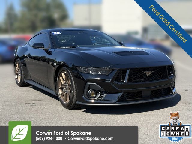 Shadow Black 2025 Ford Mustang Coupe Rear-Wheel Drive Automatic