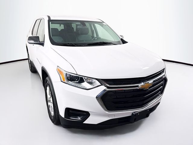 Summit White 2021 Chevrolet Traverse LS AWD SUV / Crossover Four-Wheel Drive 9-Speed Automatic