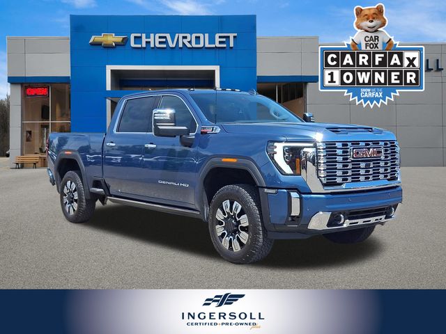 Downpour Metallic 2025 GMC Sierra 2500HD Denali Crew Cab 4WD Pickup Truck Four-Wheel Drive Automatic