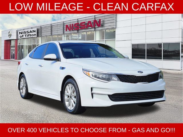 Snow White Pearl 2018 Kia Optima LX Sedan Front-Wheel Drive 6-Speed Automatic