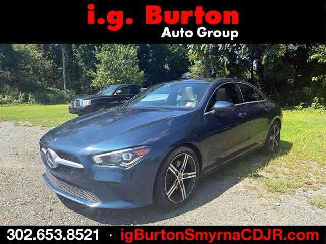 Denim Blue Metallic 2020 Mercedes-Benz CLA Coupe All-Wheel Drive 7-Speed Automatic