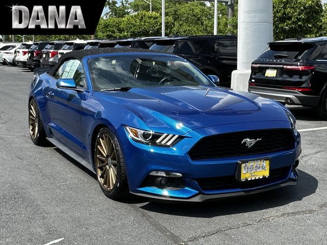 Lightning Blue Metallic 2017 Ford Mustang EcoBoost Premium Convertible RWD Convertible Rear-Wheel Drive 6-Speed Automatic