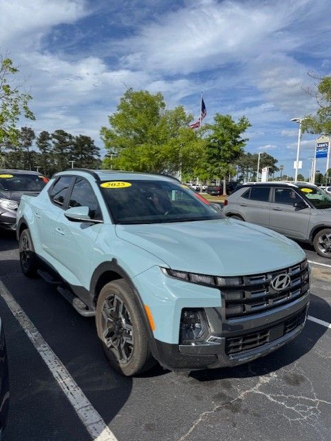 Blue / Stone 2025 Hyundai Santa Cruz Limited Crew Cab AWD Pickup Truck All-Wheel Drive Automatic