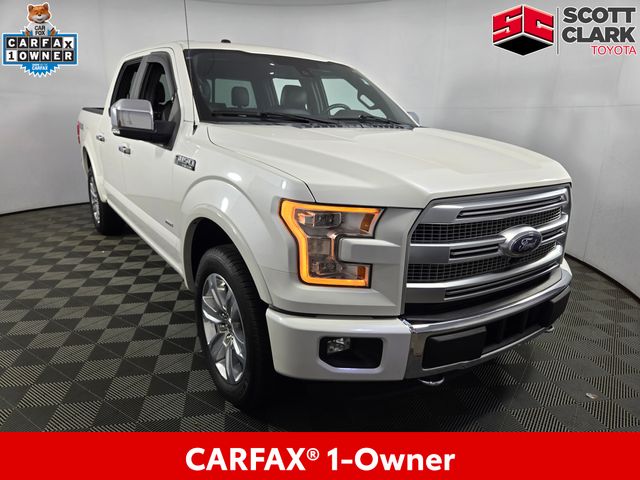 White Platinum Clearcoat Metallic 2016 Ford F-150 Pickup Truck Four-Wheel Drive 6-Speed Automatic