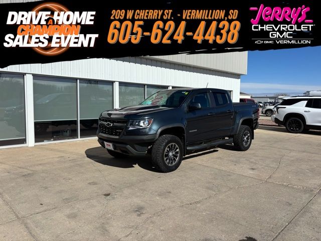 Shadow Gray Metallic 2019 Chevrolet Colorado ZR2 Crew Cab 4WD Pickup Truck Four-Wheel Drive 8-Speed Automatic