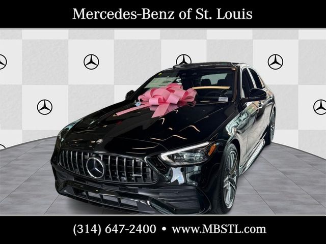Obsidian Black 2026 Mercedes-Benz C-Class Sedan All-Wheel Drive 9-Speed Automatic