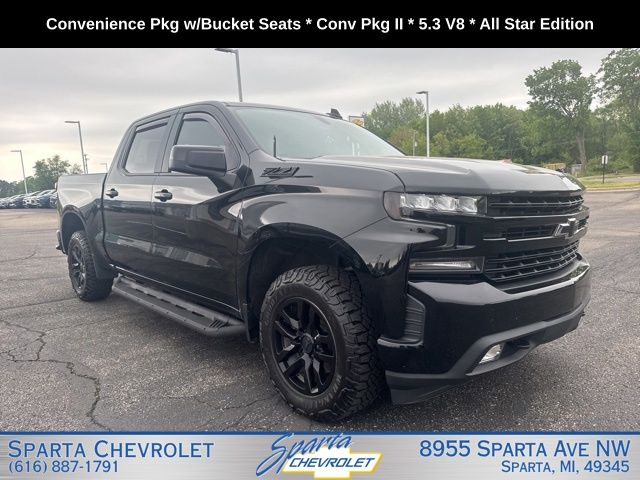 Black 2019 Chevrolet Silverado 1500 RST Crew Cab 4WD Pickup Truck Four-Wheel Drive 8-Speed Automatic