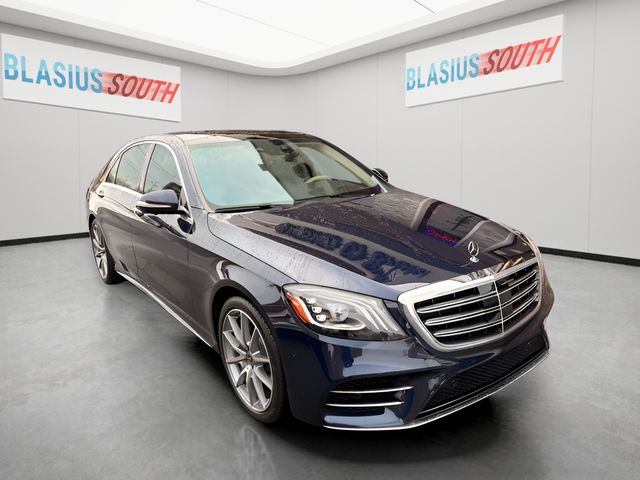 Blue 2020 Mercedes-Benz S-Class Sedan Rear-Wheel Drive 9-Speed Automatic