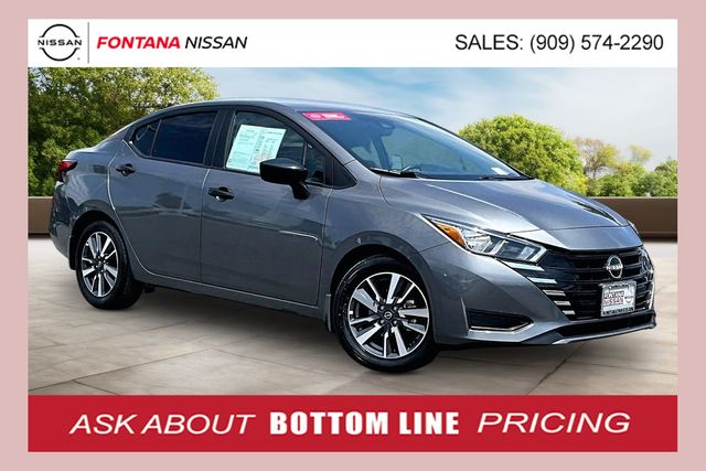 Gray (Gun Metallic) 2024 Nissan Versa Sedan Front-Wheel Drive Continuously Variable Transmission
