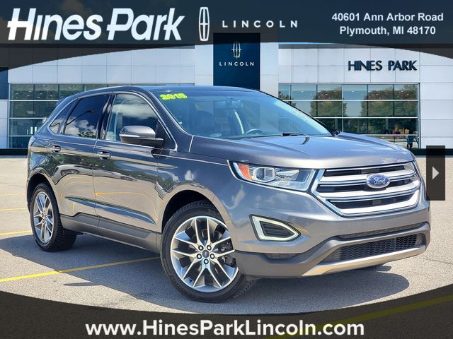 Gray (Magnetic Metallic) 2015 Ford Edge Titanium AWD SUV / Crossover All-Wheel Drive 6-Speed Automatic