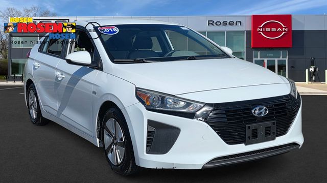 Ceramic White 2018 Hyundai Ioniq Hybrid Blue FWD Hatchback Front-Wheel Drive 6-Speed Dual Clutch