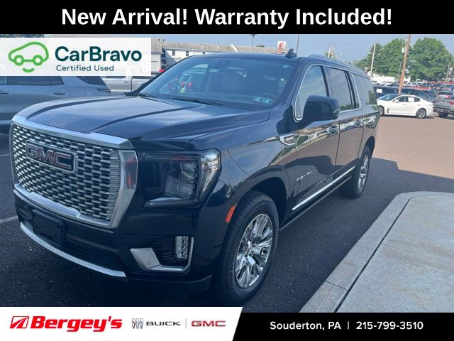 Midnight Blue Metallic 2021 GMC Yukon XL SUV / Crossover Four-Wheel Drive 