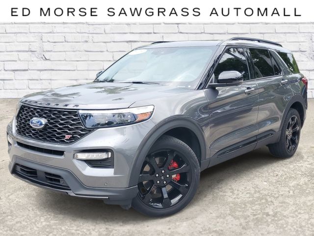 Gray Metallic 2023 Ford Explorer SUV / Crossover All-Wheel Drive Automatic