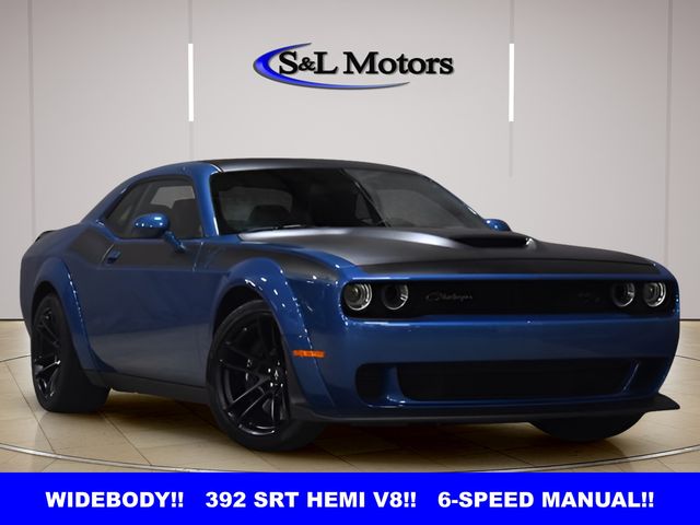 Blue (Frostbite) 2023 Dodge Challenger R/T Scat Pack Widebody RWD Coupe Rear-Wheel Drive 6-Speed Manual