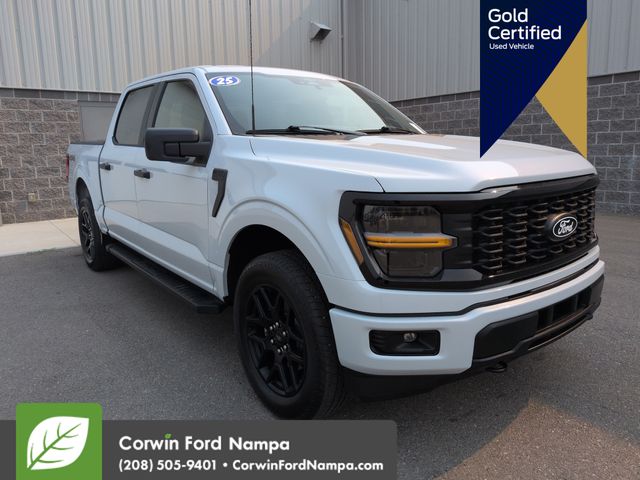 Space White Metallic 2025 Ford F-150 Pickup Truck Four-Wheel Drive Automatic